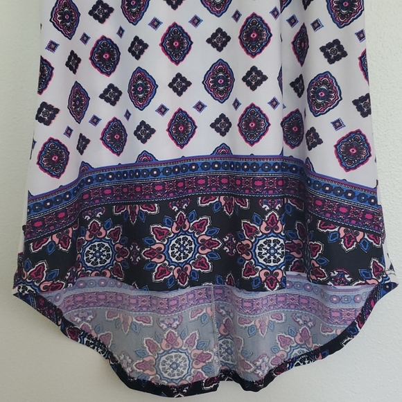 Love Spell Sleeveless Print Top L - Picture 3 of 9